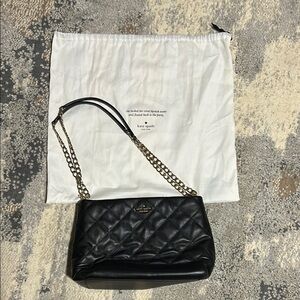 Kate Spade Black Quilted Shoulder Bag